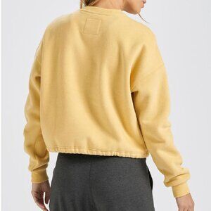 VUORI Restore Cropped Crew Neck Sweatshirt | Yellow